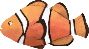 Watercolor Clownfish
