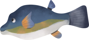 Watercolor Animal Fish